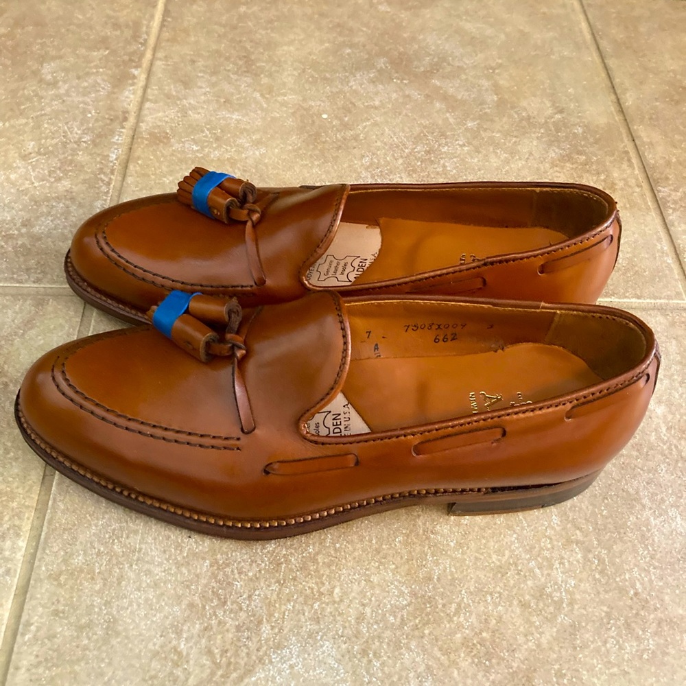 Never Worn Alden Calfskin Tassel Moccasin Dress Shoe